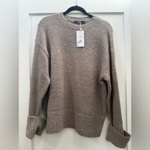 Cozy Women's Crewneck Sweater in Nutmeg